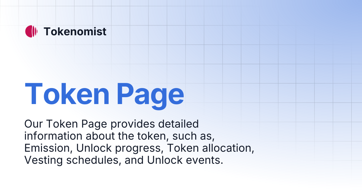 Token Page | Tokenomist
